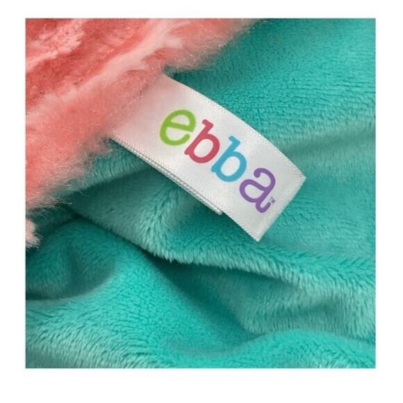 Aurora Ebba Lovey Plush Doll Security Blanket Pink Blue - Picture 2 of 4